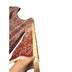 Xhilaration NWT‎ Boho Bell Sleeve Dress/Tunic L Beige Red Paisley Chiffon Earthy Romantic Photo 6