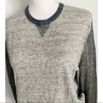 Armani Exchange Linen Grey Navy Crew Neck Sweater Photo 11