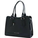 Marc Jacobs Drifter Black Leather Tote Bag – Classic Structured Work Satchel NWT Photo 0