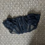 Urban Outfitters  OU Black Lace Corset Bustier Top Size Medium Photo 6