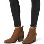 Coconuts by Matisse Ankle Boots Womens 8 Brown Suede Pointed Toe Western Boho Photo 0