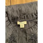 Sundance  Tiered eyelet cotton scallop hem boho short sleeve blue mini dress xs Photo 9