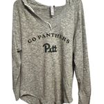 Pitt University of Pittsburgh Chickadee Women's Sweater Hoodie, Medium Gray Photo 0