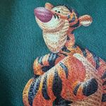Disney Vintage New with Tags  Winnie the Pooh Tigger Green Crewneck Sweatshirt Photo 2