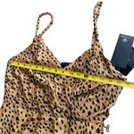 Vix Women’s M Lassi Lyssa Crossover Mini Dress Cheetah Animal Print Mobwife New Brown Size M Photo 7