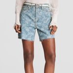 Rag and Bone  Blue Floral Denim Shorts Photo 0