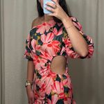 SheIn Floral Cut-out Mini Dress Photo 1