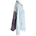 Free People Western Bohemian Embroidered Bandana Stars Chambray Shirt Large Photo 2
