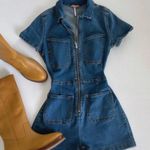 Free People  denim romper  Photo 2