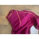 Nike Vtg Y2K Track Jacket Full Zip Purple Gold Trim Athleisure Activewear bomber Photo 2