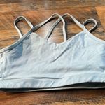 Glyder Blue Striped Strappy Sports Bra Size Medium Photo 0