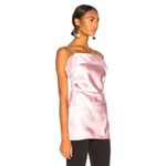 Helmut Lang  Front Drape Satin Top Rose Quartz Size‎ 2 NWOT Photo 2