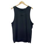 Fear of god Essentials Tank Jet Black Knit Top Muscle Tee Women’s Size XL NWT Photo 4