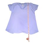 Athleta Zephyr Vneck Tee Size XS Periwinkle Blue Short Sleeve Tunic Lightweight Photo 5