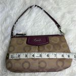 Coach y2k Purple Signature Canvas Wristlet Mini Purse Photo 10