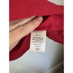 Talbots 100% Linen Tunic Shirt Popover Red Womens Size Medium Resort Beach Photo 3
