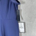 Rachel Rachel Roy Ruffled Sleeve Cropped Jumpsuit Navy Size XL Stretch Blue Photo 5