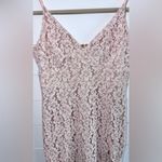 Lulus  Sweet Blossom Blush Pink‎ Lace Floral Dress Size 10 Photo 2