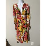 Trashy Diva Size 16 Flower Power Long Sleeve Stacia Dress Vintage 40s Pinup Photo 5