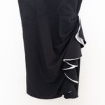 XScape  Womens Dress Size 12 Black‎ Ruffle Trim Cocktail Party Classic Chic Photo 4