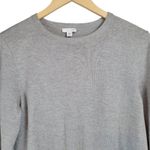 J Jill Gray Crew Neck Long Sleeve Cotton Blend Sweater Women Size S Photo 3