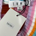 THML  Multicolor Striped High Neck Knit Tank Top Photo 4