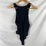 Open Edit NWT  Crewneck Rib Bodysuit In Black size large Photo 3