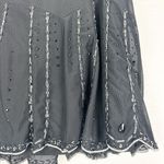 EXPRESS  Vintage Y2K Beaded Skirt Size 8 Whisigoth Goth Fairycore Gatsby Stretch Photo 3