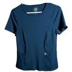 Perilla Two Front Pocket Scrub Hospital Medical Nurse Doctor Size XS EUC #0065 Blue Photo 0