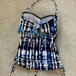 Lucky Brand New with tags Women's Solstice Canyon Printed Bandeau Tankini Top Photo 5