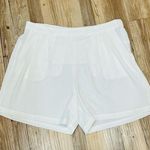 Calvin Klein  White pull on dressy shorts white with pockets size XL Photo 0