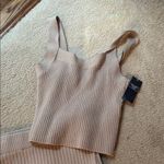 Abercrombie & Fitch  Beige Ribbed Knit medium nwt skirt top Set Photo 2