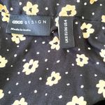 ASOS Design Black Yellow Floral Sleeveless Playsuit Pocket Jumpsuit Size 4 Photo 4