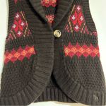 Abercrombie & Fitch Vintage Y2K Fair Isle Chunky Knit Wool Blend Sweater Vest Photo 3