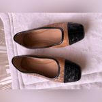 INC  International | Jenaya tan / brown & black ballet flat shoes 7M handmade Photo 4