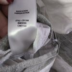 BeachLunchLounge  Green Stripe Linen Wide Leg Crop Pull On Pants Size L Photo 8