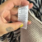 Yet Again  Fuzzy Longline Animal Print Zebra Cardigan Photo 2