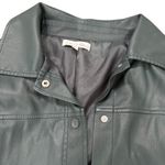 Love, Whit by Whitney Port Faux Leather Shacket in Green, Size L Green Size L Photo 6