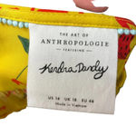 Anthropologie Kendra Dandy Dreamer Top Blouse Button Strawberry Yellow Size 14 Photo 8