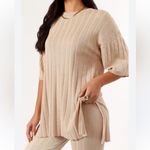 Petal and Pup  Silvie Short Sleeve‎ Knitted Set Beige XS/S Photo 2