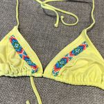 Xhilaration MOVING SALE Neon Yellow Beaded Bikini Top Photo 2