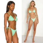 Free People  IT'S NOW COOL The Gathered Tri Top & Tie Top Size Medium NWOT $80 Photo 11