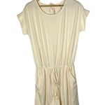 Zenana Outfitters Cream Short Sleeve Shorts Romper M Photo 1