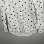 Victoria Beckham For Target XS Bee Print White Button Photo 4