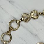 Lightweight Textured Gold Chain Link Belt XS/S Leaf Detail Adjustable ✨ Photo 9