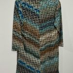 New  Travelers Mirrored‎ Chevron Tie-Front Duster Size Medium Chico's 1 Photo 4