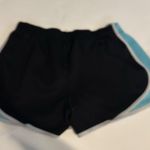 Women’s Large Black Light Sky Blue Athletic Shorts Photo 2