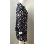 Style & Co Black Floral Dress Medium Knee Length Photo 4