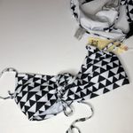 Grace Karin  Black White 2 Piece Bikini, NWT, M Photo 4
