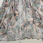 The Clothing Company  High Low Dress - Peach and Gray Paisley Photo 5